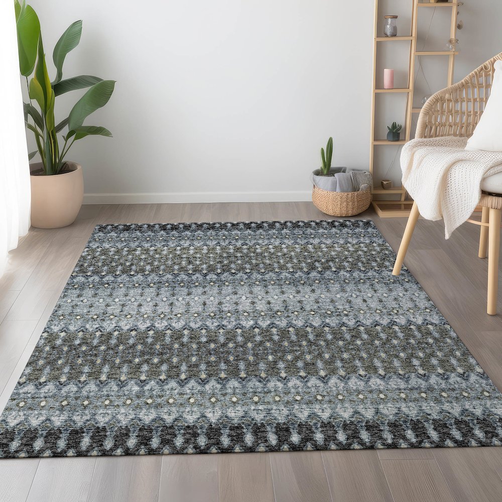 Premium Machine Washable Mayfield  Moody 3' x 5' Rug