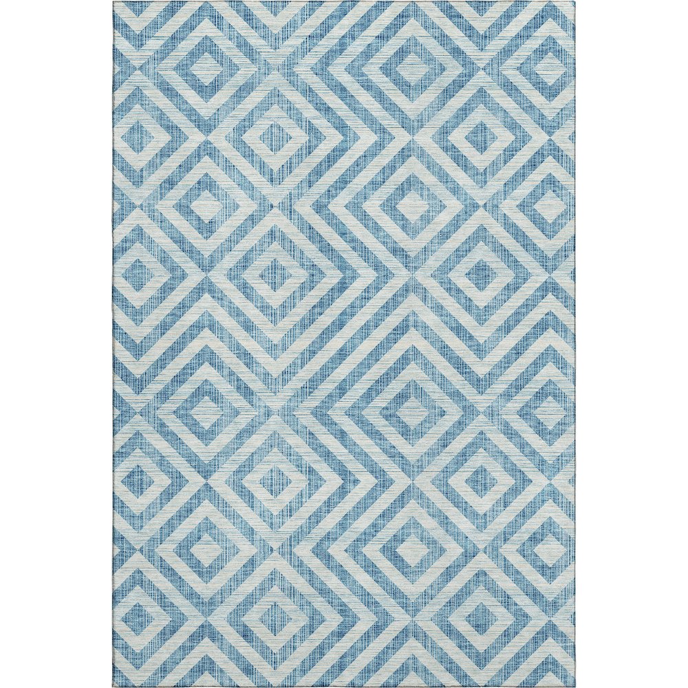 Premium Machine Washable Mayfield AMF733 Teal 3' x 5' Rug