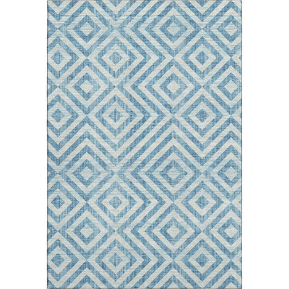 Premium Machine Washable Mayfield AMF733 Teal 3' x 5' Rug