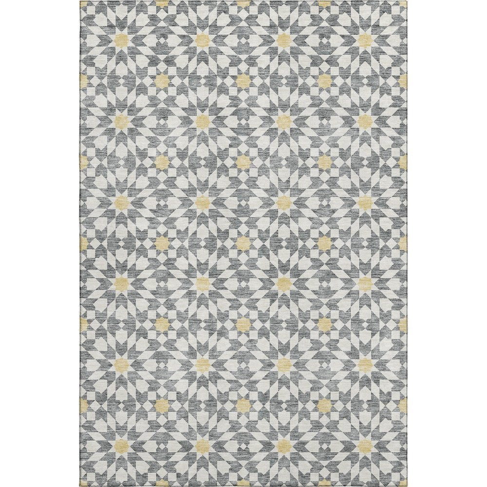 Premium Machine Washable Mayfield AMF734 Gray 3' x 5' Rug