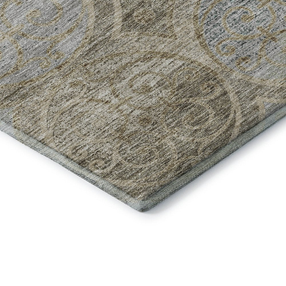 Premium Machine Washable Mayfield AMF738 Beige 2'3" x 7'6" Runner Rug