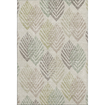 Premium Machine Washable Mayfield AMF744 Beige 3' x 5' Rug
