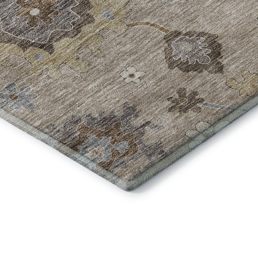 Premium Machine Washable Mayfield AMF753 Taupe 2'3" x 7'6" Runner Rug