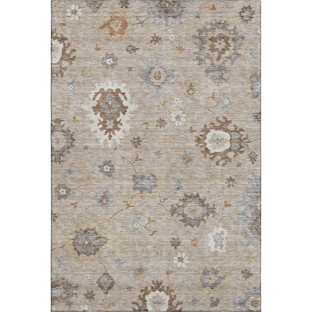 Premium Machine Washable Mayfield AMF753 Taupe 3' x 5' Rug