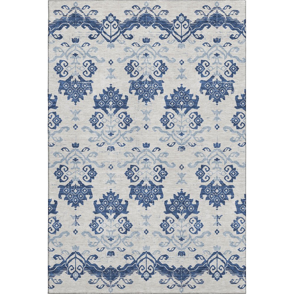 Premium Machine Washable Mayfield AMF759 Navy 3' x 5' Rug
