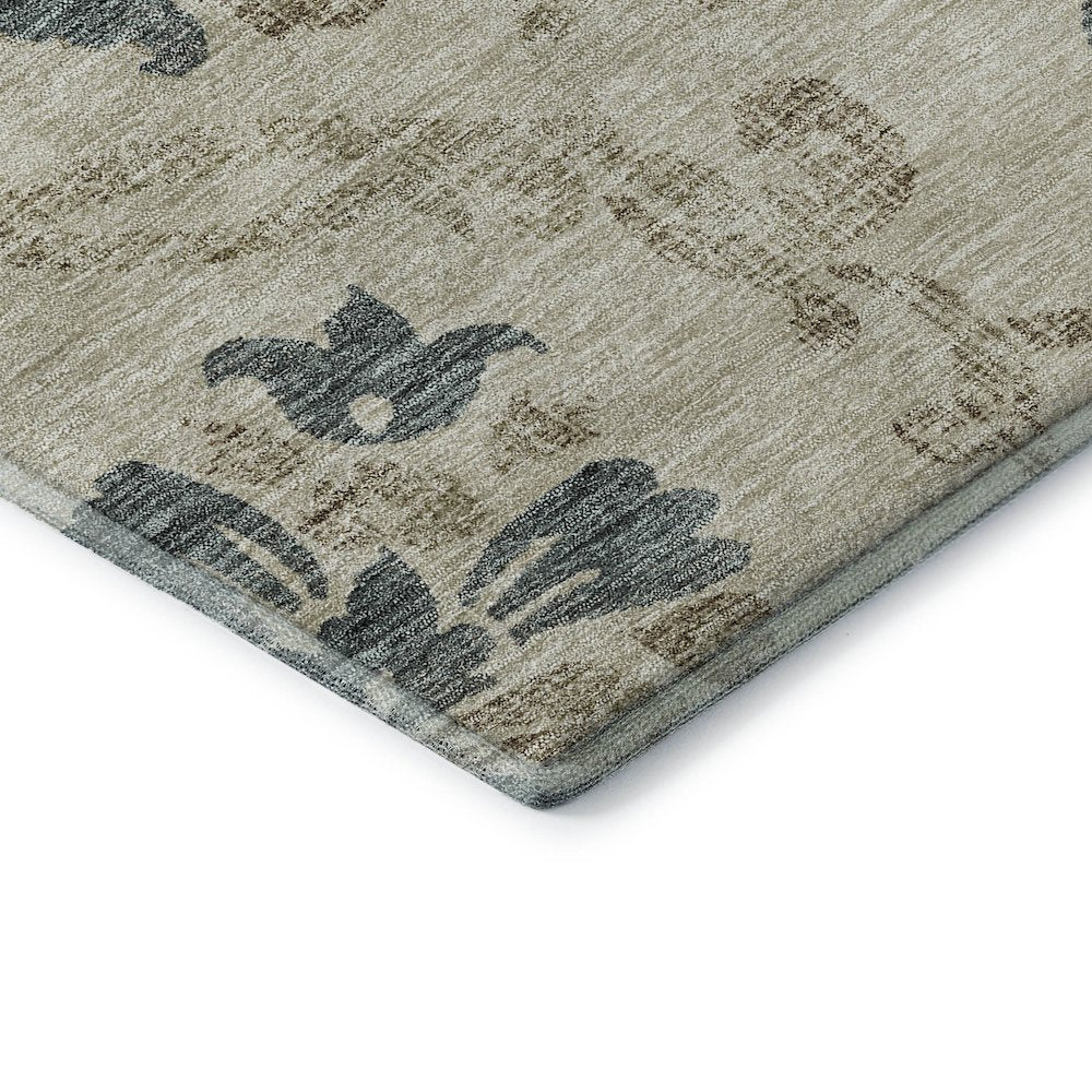Premium Machine Washable Mayfield AMF762 Beige 2'3" x 7'6" Runner Rug