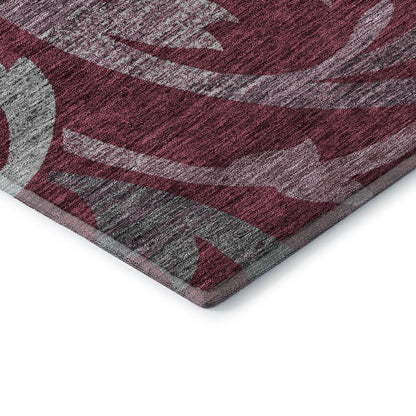 Premium Machine Washable Mayfield AMF764 Garnet 2'3" x 7'6" Runner Rug