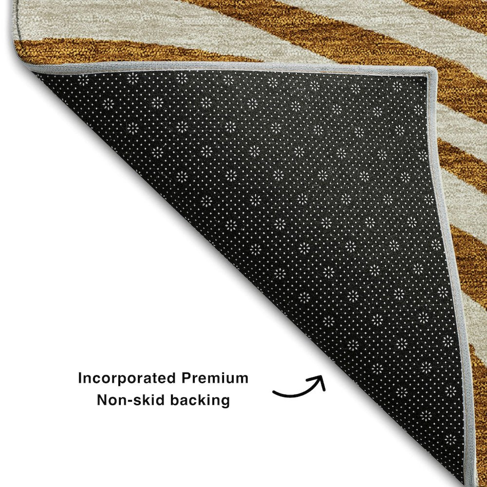 Premium Machine Washable Mayfield AMF765 Terracotta 2'3" x 7'6" Runner Rug