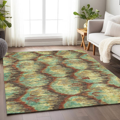 Premium Machine Washable Mayfield AMF767 Fudge 3' x 5' Rug