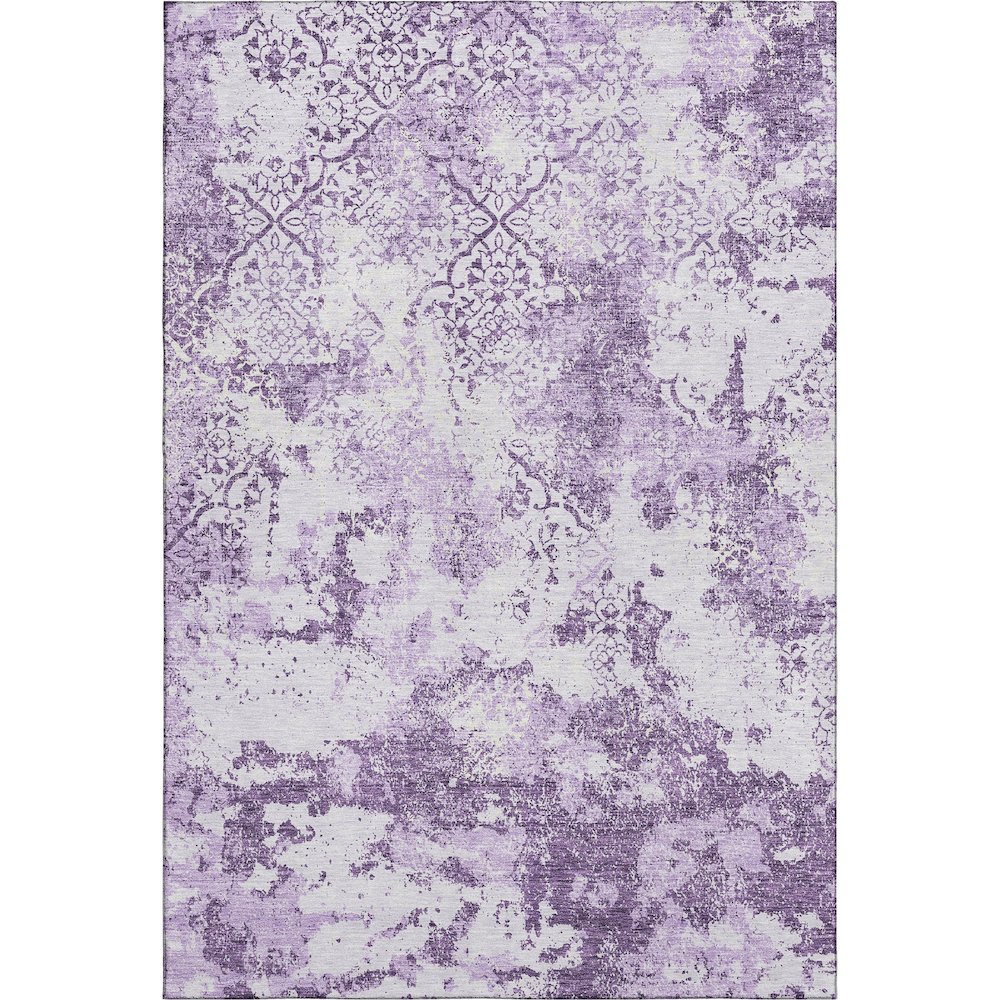 Premium Machine Washable Mayfield AMF769 Lavender 3' x 5' Rug