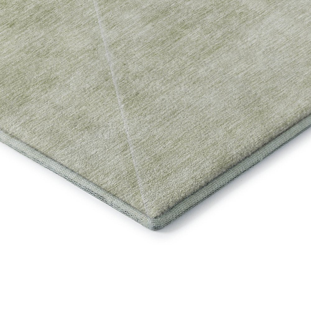 Premium Machine Washable Mayfield AMF779 Sage 2'3" x 7'6" Runner Rug