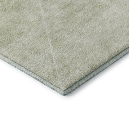 Premium Machine Washable Mayfield AMF779 Sage 2'3" x 7'6" Runner Rug