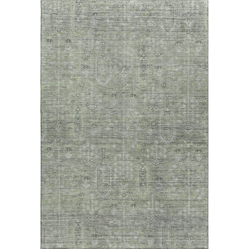Premium Machine Washable Mayfield AMF790 Green 3' x 5' Rug