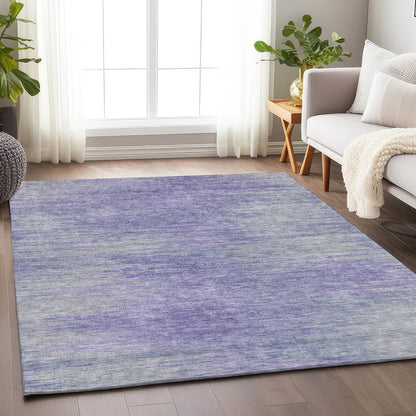 Premium Machine Washable Mayfield AMF794 Plum 3' x 5' Rug
