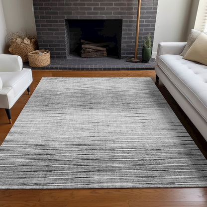 Premium Machine Washable Mayfield AMF800 Gray 3' x 5' Rug