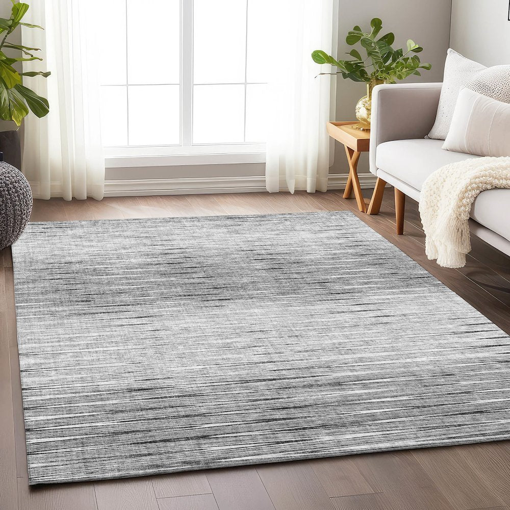 Premium Machine Washable Mayfield AMF800 Gray 3' x 5' Rug