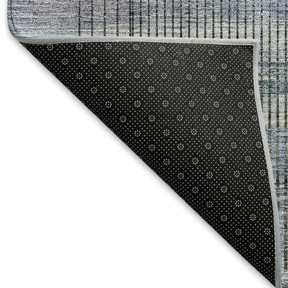 Premium Machine Washable Mayfield AMF819 Blue 2'3" x 7'6" Runner Rug