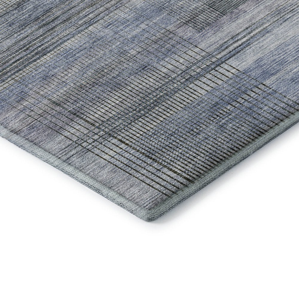 Premium Machine Washable Mayfield AMF819 Blue 2'3" x 7'6" Runner Rug