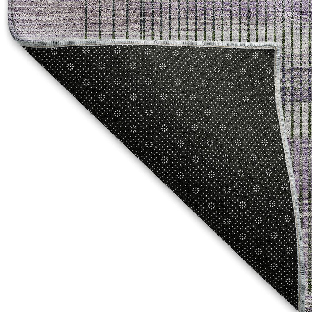 Premium Machine Washable Mayfield AMF819 Purple 2'3" x 7'6" Runner Rug