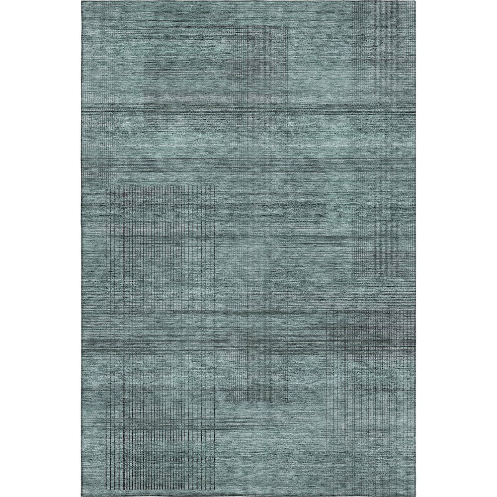 Premium Machine Washable Mayfield AMF820 Teal 3' x 5' Rug