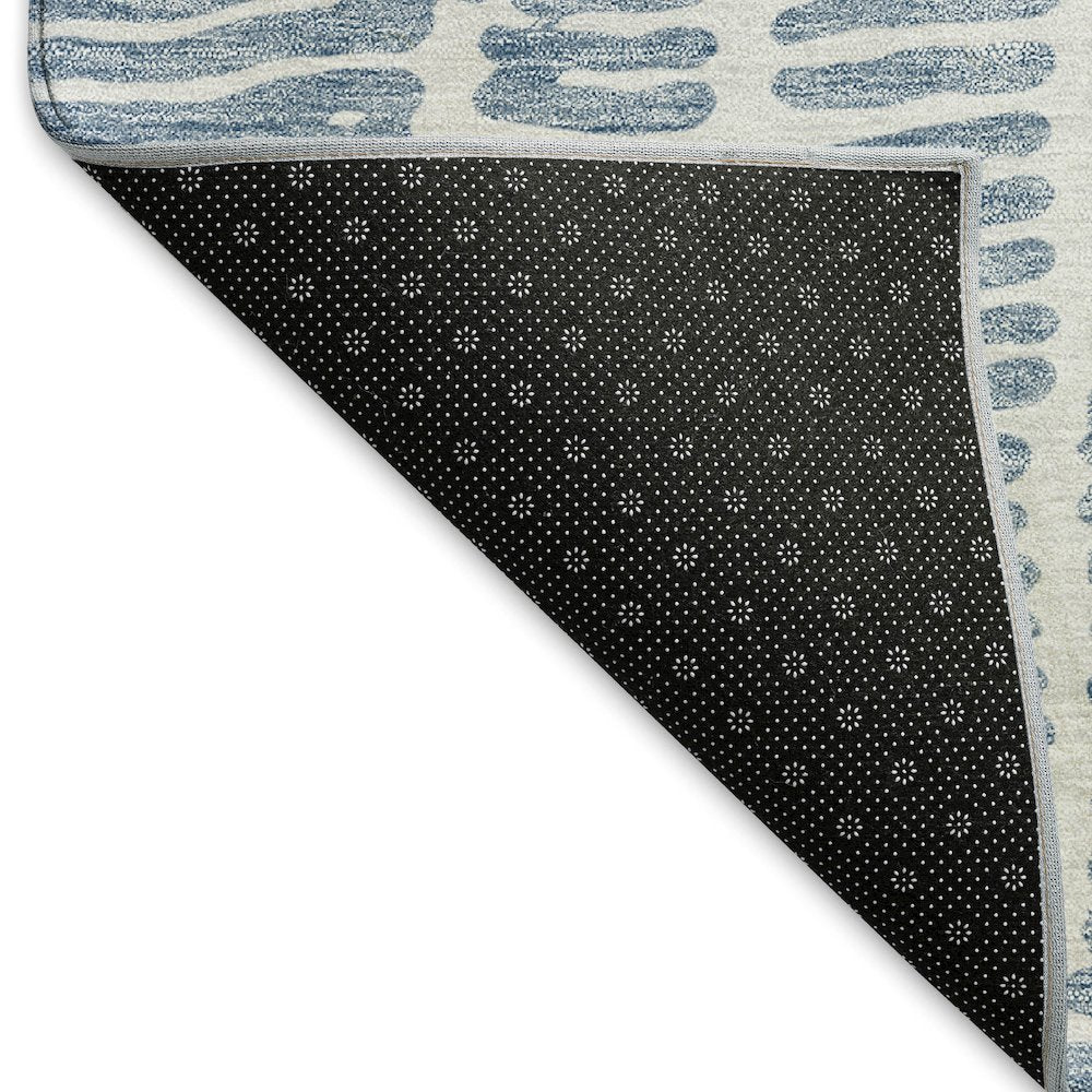 Premium Machine Washable Mayfield AMF830 Blue 2'3" x 7'6" Runner Rug