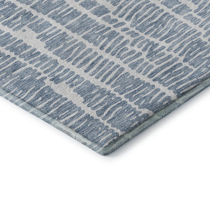 Premium Machine Washable Mayfield AMF830 Blue 2'3" x 7'6" Runner Rug