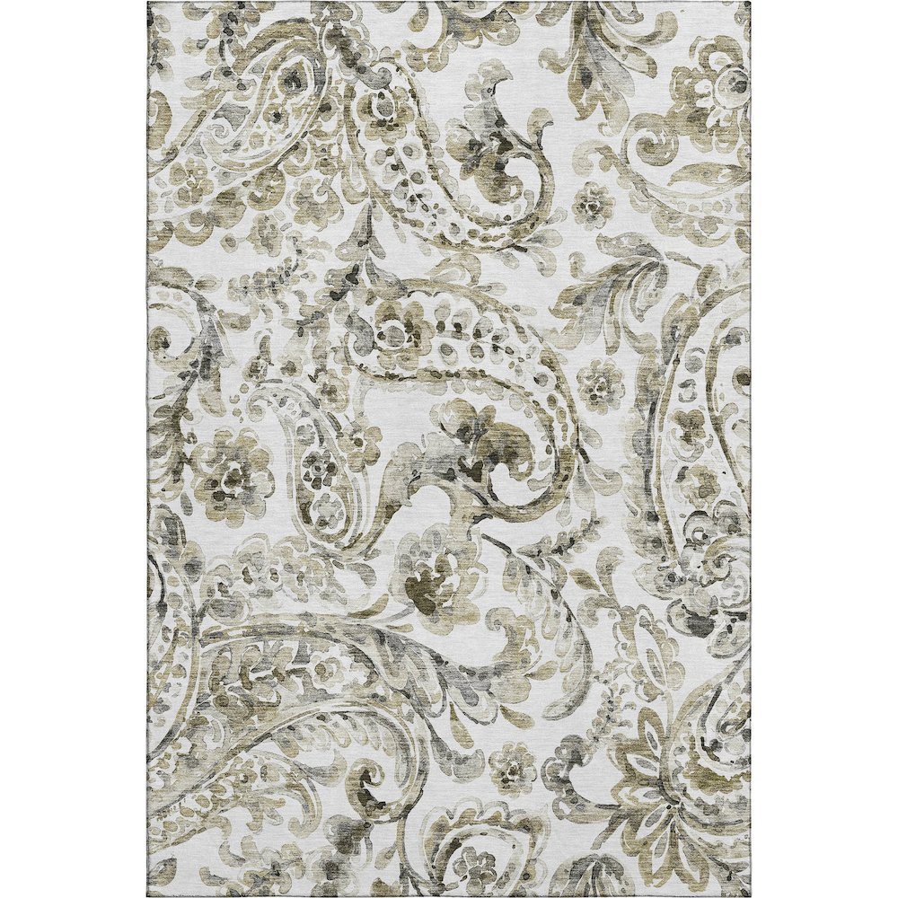 Premium Machine Washable Mayfield AMF835 Brown 3' x 5' Rug