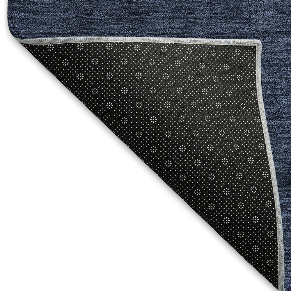 Premium Machine Washable Mayfield AMF844 Navy 2'3" x 7'6" Runner Rug