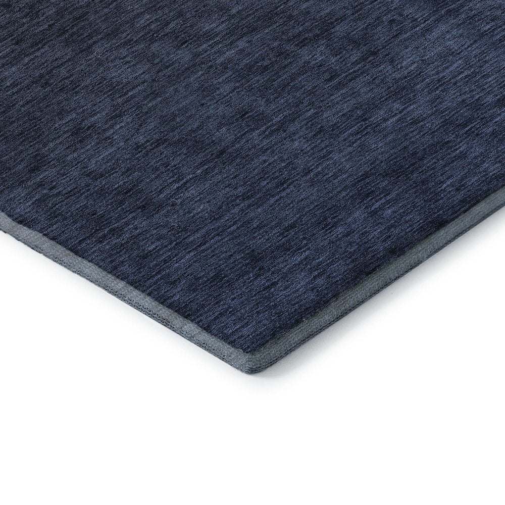 Premium Machine Washable Mayfield AMF844 Navy 2'3" x 7'6" Runner Rug
