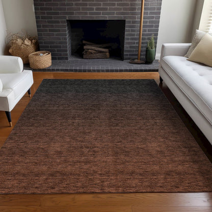 Premium Machine Washable Mayfield AMF844 Paprika 3' x 5' Rug