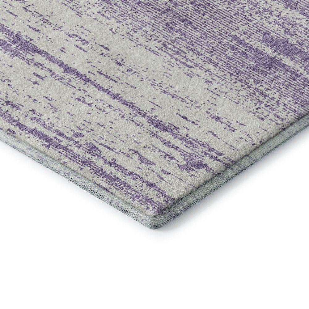 Premium Machine Washable Mayfield AMF861 Purple 2'3" x 7'6" Runner Rug
