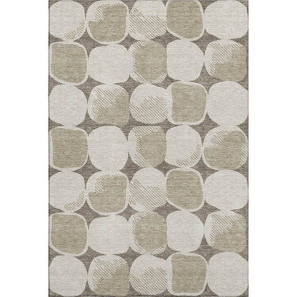 Premium Machine Washable Mayfield AMF870 Taupe 3' x 5' Rug