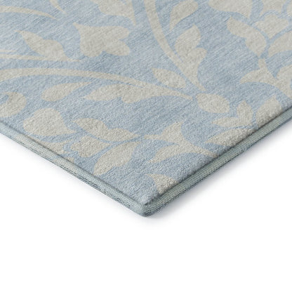 Premium Machine Washable Mayfield AMF875 Sky 2'3" x 7'6" Runner Rug