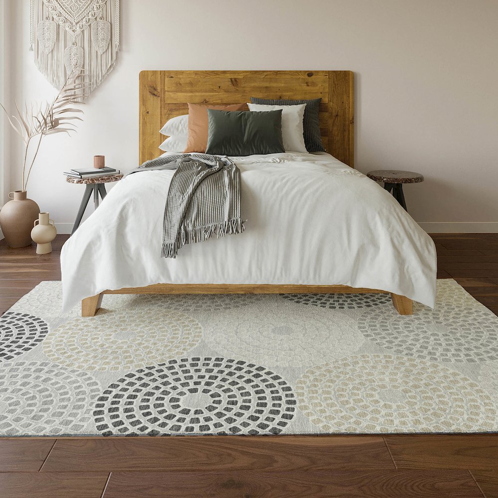 Premium Machine Washable Mayfield AMF882 Gray 3' x 5' Rug