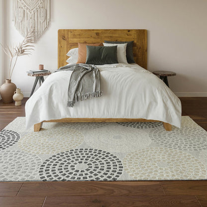 Premium Machine Washable Mayfield AMF882 Gray 3' x 5' Rug