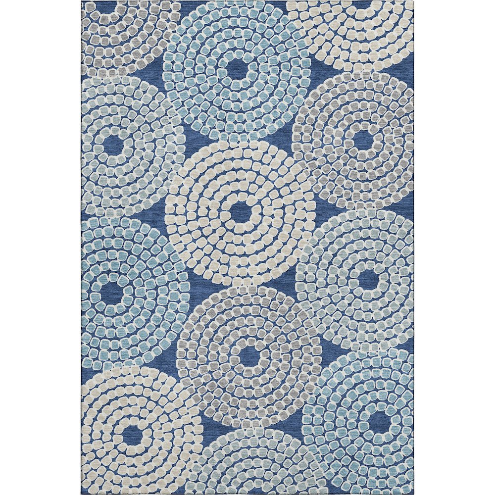 Premium Machine Washable Mayfield AMF882 Navy 3' x 5' Rug