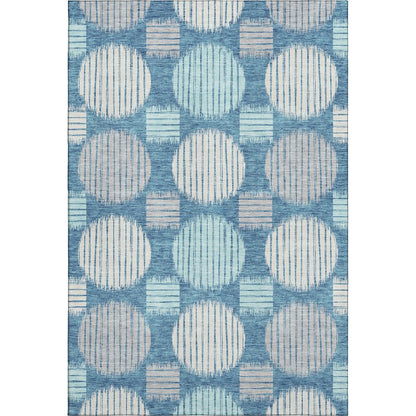 Premium Machine Washable Mayfield AMF900 Teal 3' x 5' Rug