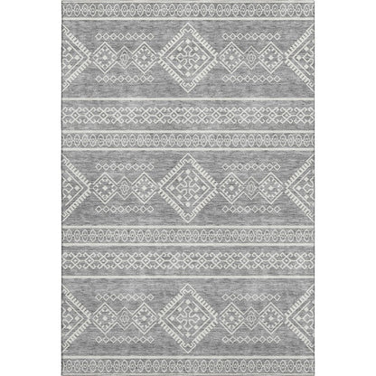 Premium Machine Washable Mayfield AMF901 Gray 3' x 5' Rug