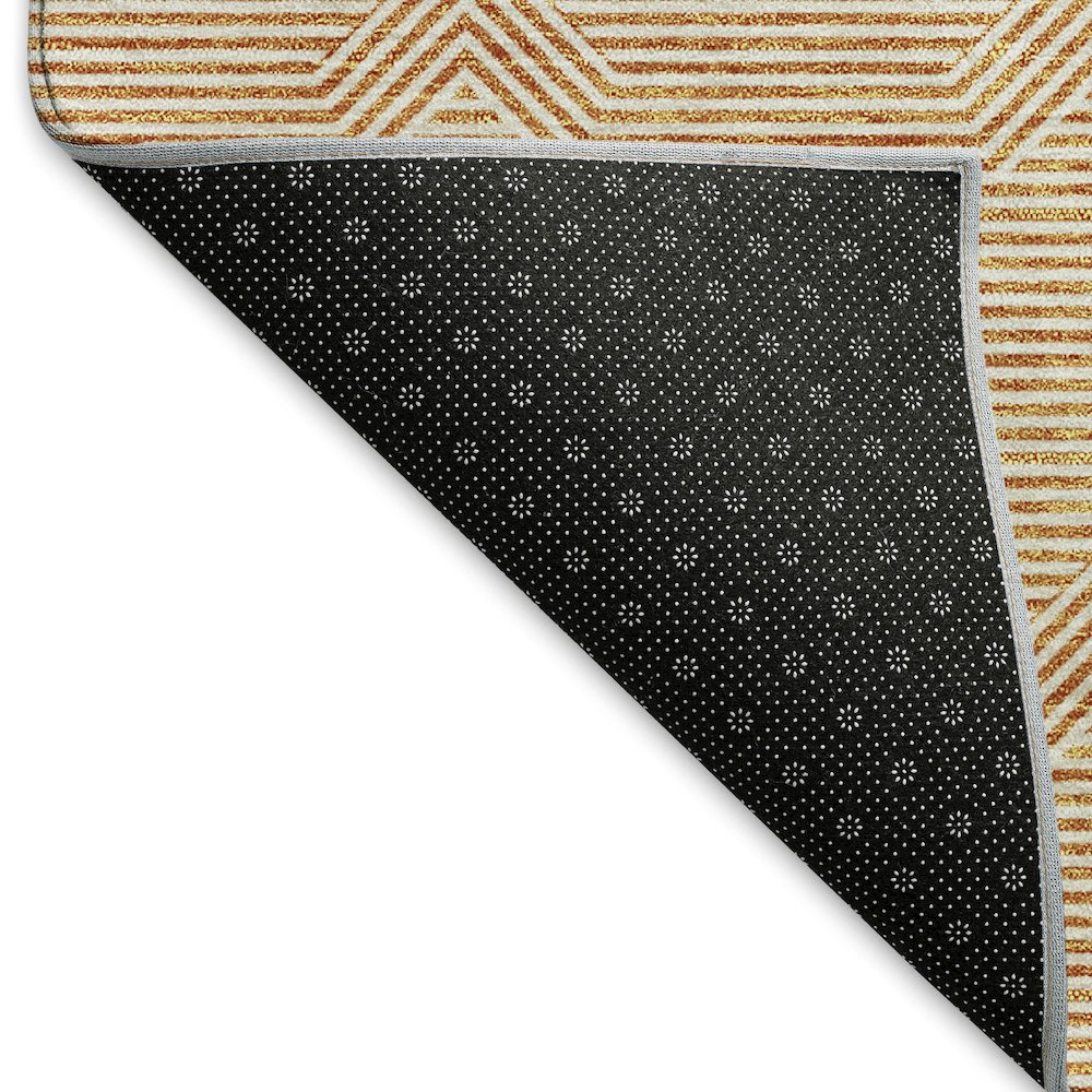 Premium Machine Washable Mayfield AMF910 Orange 2'3" x 7'6" Runner Rug