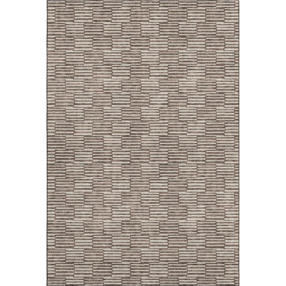 Premium Machine Washable Mayfield AMF918 Brown 3' x 5' Rug