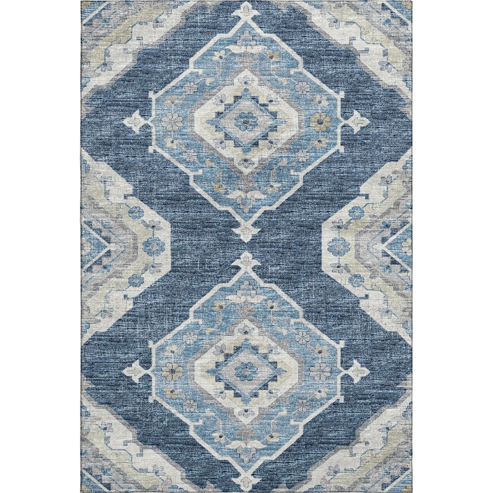 Premium Machine Washable Mayfield  Blue 3' x 5' Rug