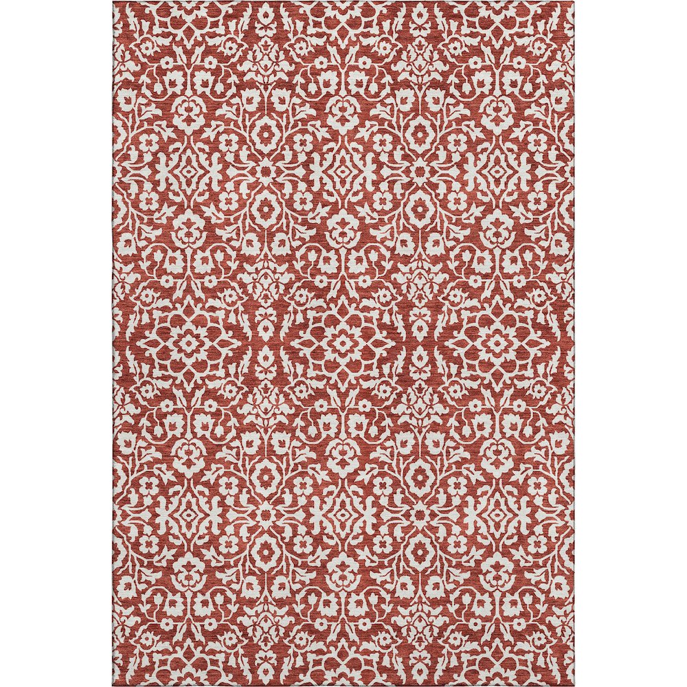 Premium Machine Washable Mayfield AMF920 Red 3' x 5' Rug
