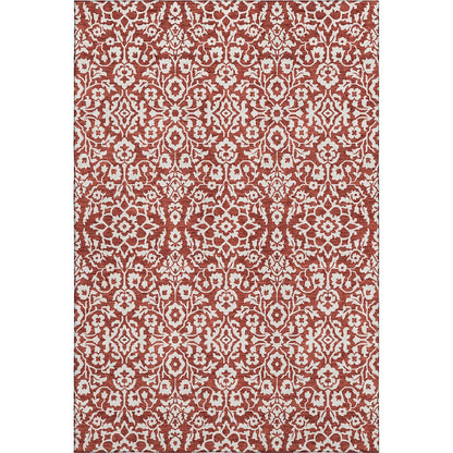 Premium Machine Washable Mayfield AMF920 Red 3' x 5' Rug