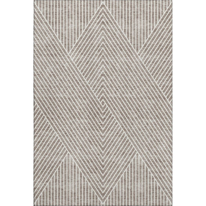Premium Machine Washable Mayfield AMF937 Taupe 3' x 5' Rug