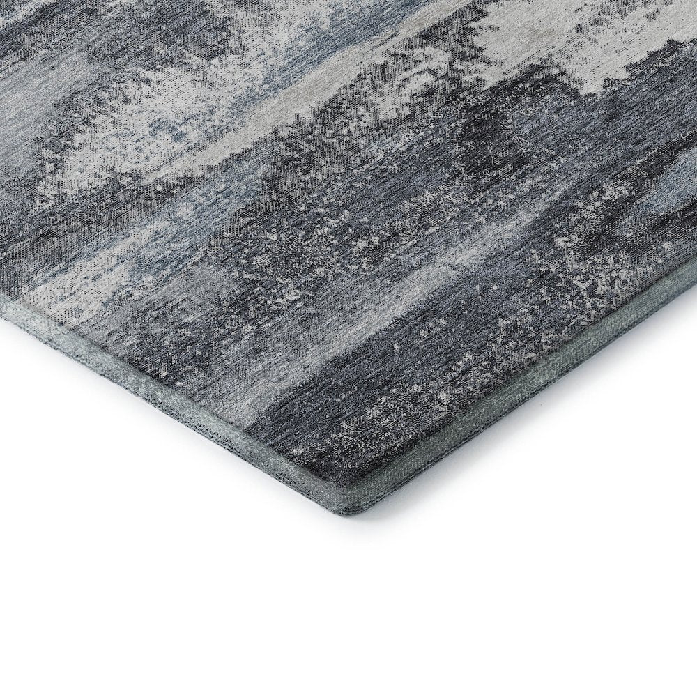 Premium Machine Washable Mayfield AMF942 Gray 2'3" x 7'6" Runner Rug