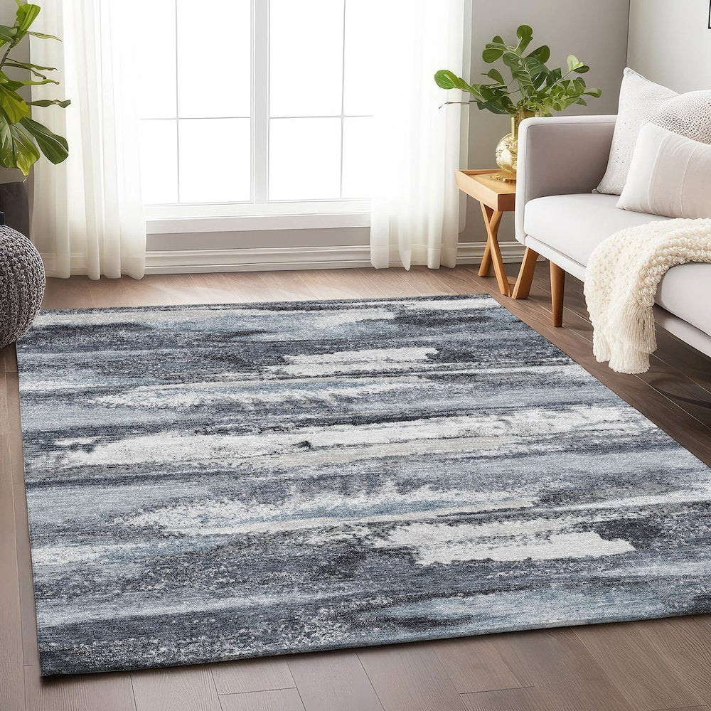 Premium Machine Washable Mayfield AMF942 Gray 3' x 5' Rug
