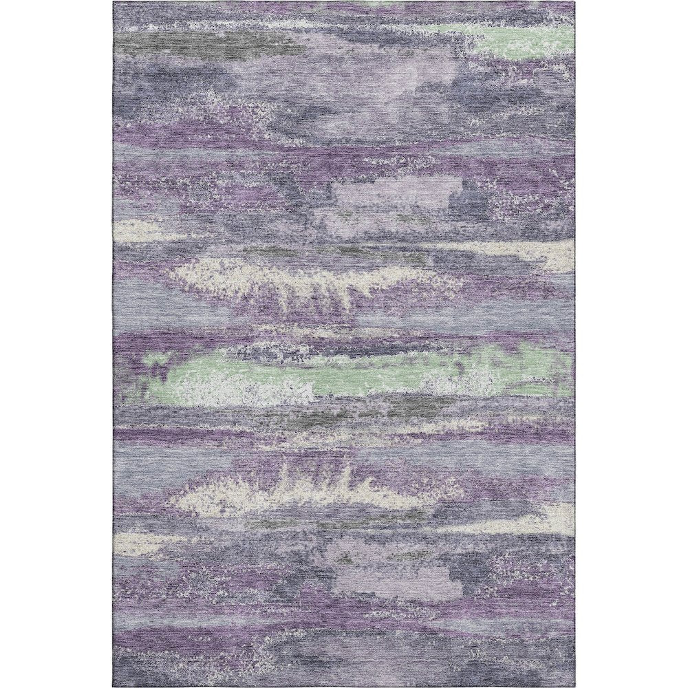 Premium Machine Washable Mayfield AMF942 Purple 3' x 5' Rug