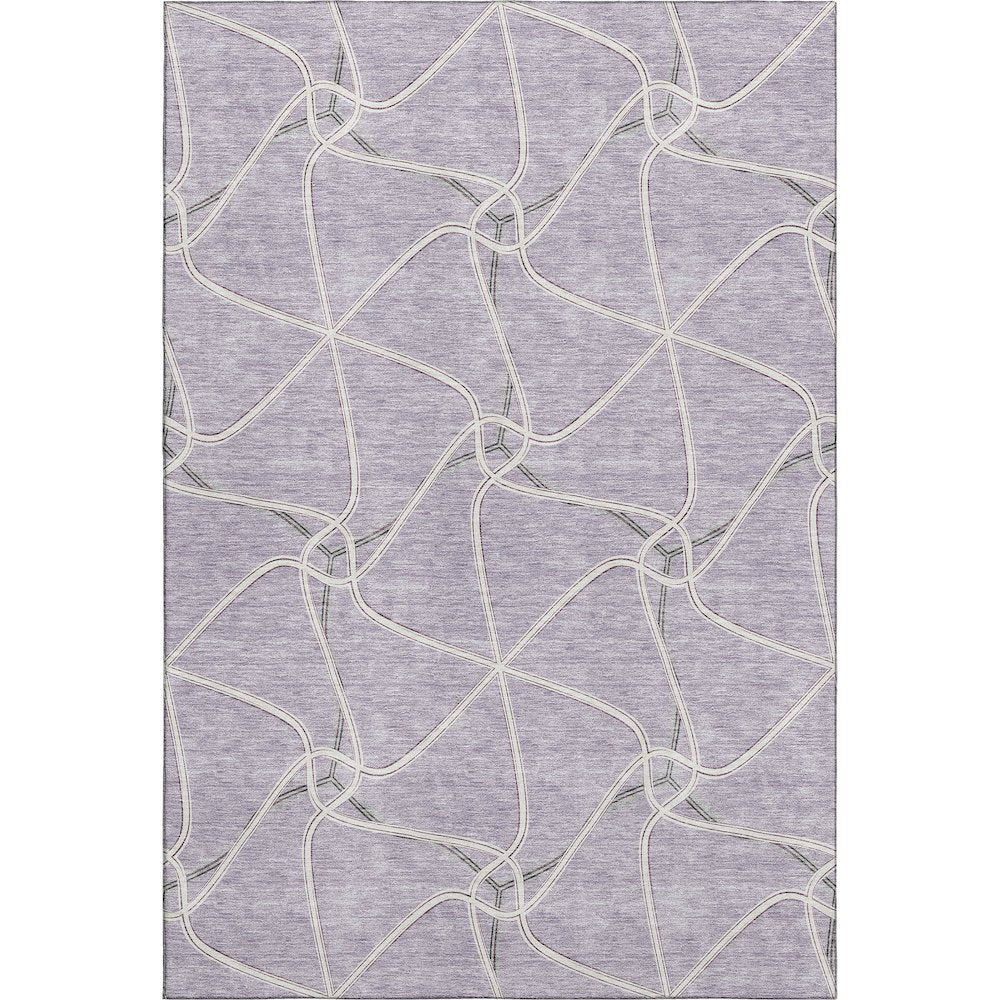 Premium Machine Washable Mayfield AMF948 Lavender 3' x 5' Rug