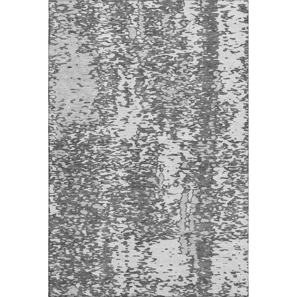 Premium Machine Washable Mayfield AMF949 Charcoal 3' x 5' Rug