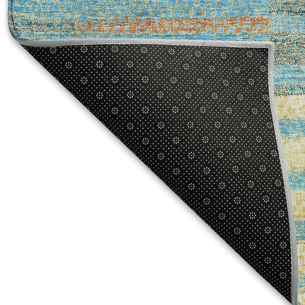 Premium Machine Washable Mayfield AMF954 Teal 2'3" x 7'6" Runner Rug